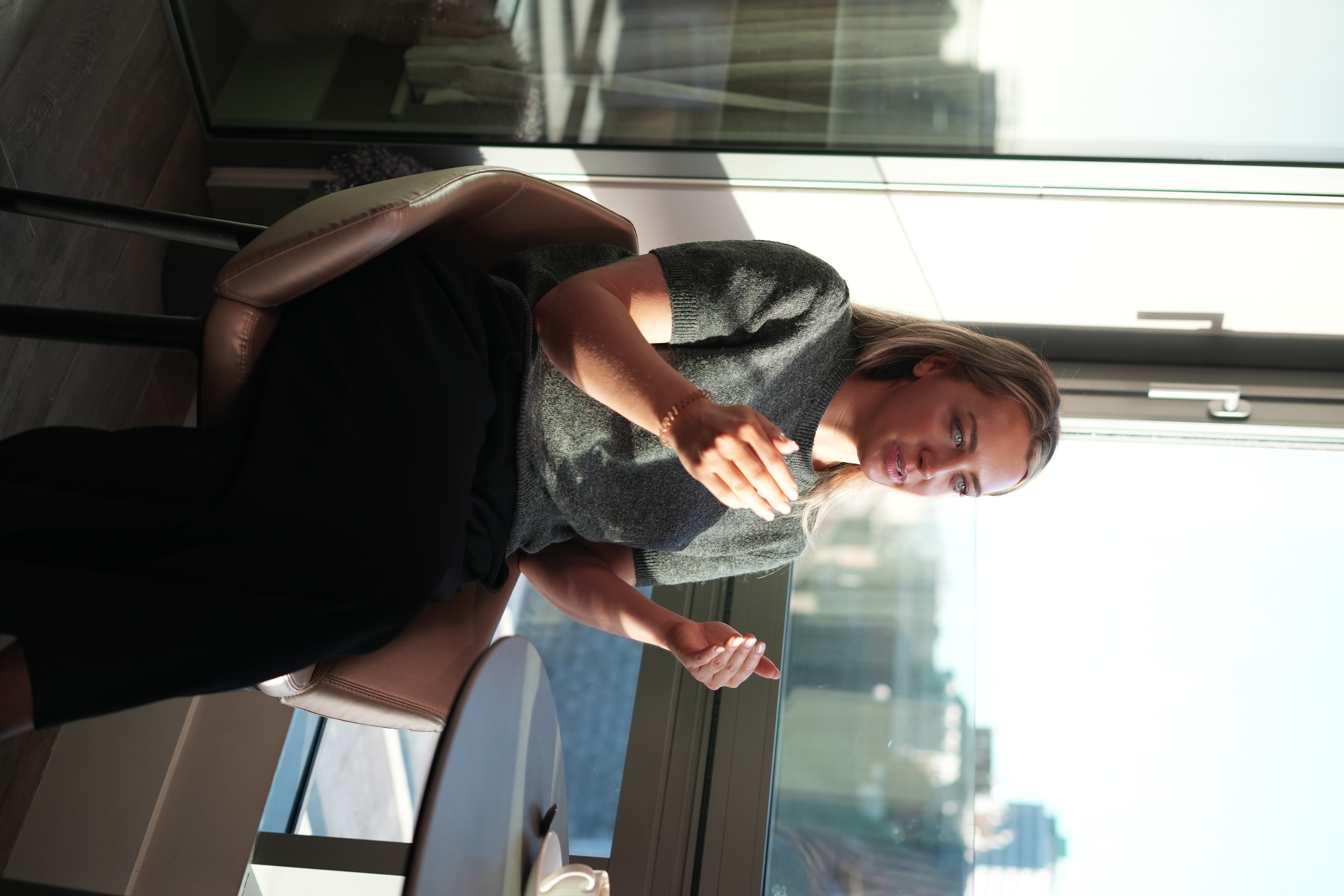 Martha giving a talk on mental performance